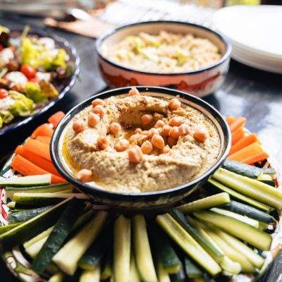 Sharing Food at La Vida Surf